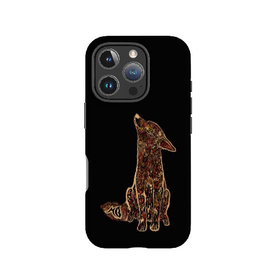 Red Wolf Proud Pup IPhone Cases