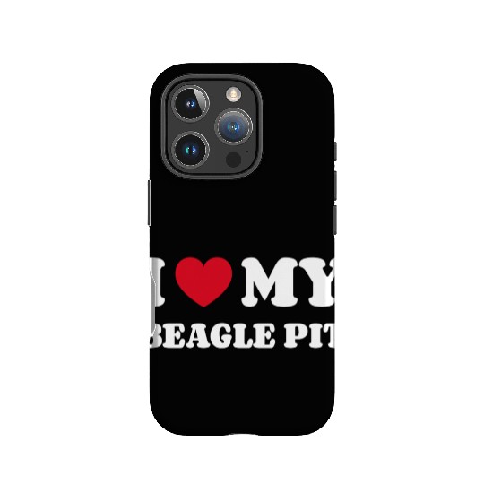 I Love My Beagle Pit IPhone Cases