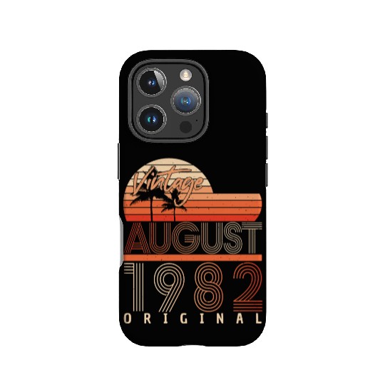 40th Birthday August 1982 IPhone Cases