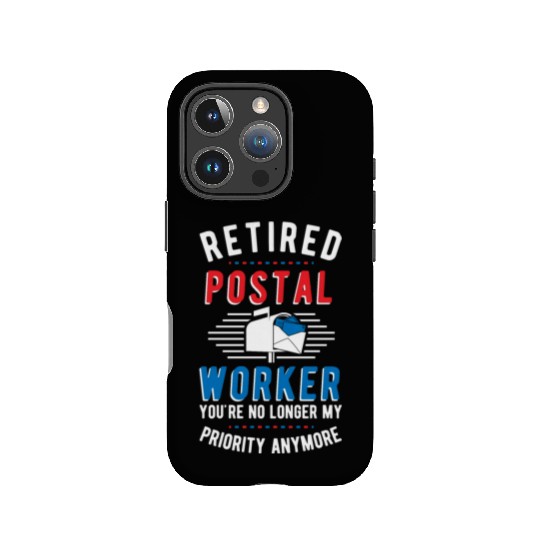 Retired Postal Worker Retirement Mailman Postman IPhone Cases