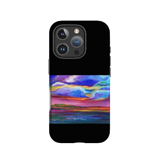 Colorful Sunset Landscape Painting IPhone Cases