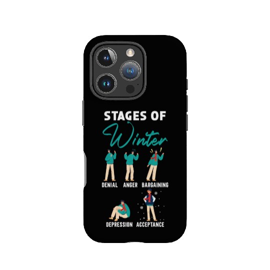 Stages Of Winter Snow Snowy Climate Winter Season IPhone Cases