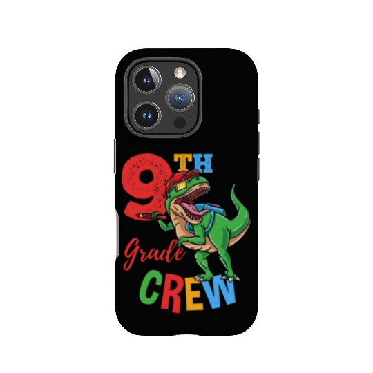9th Grade Crew T-Rex Dinosaur Back To School Boys IPhone Cases