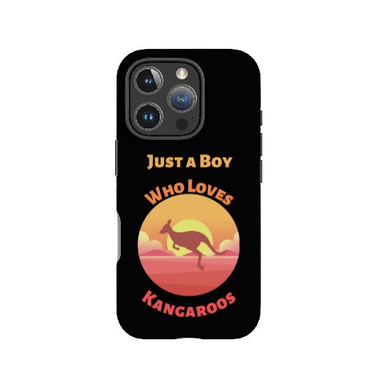 Just A Boy Who Loves Kangaroos IPhone Cases