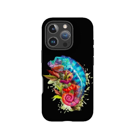 A chameleon is sitting on a branch 11 1 IPhone Cases