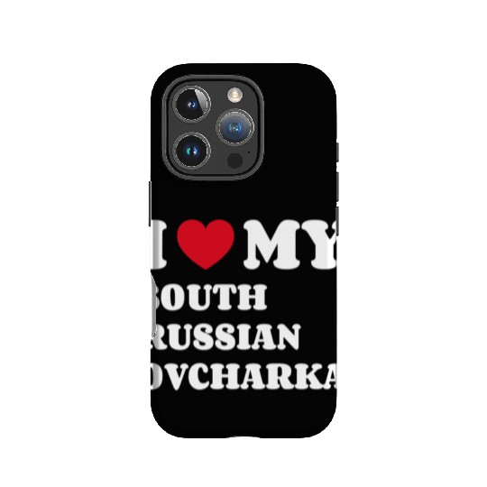 I Love My South Russian Ovcharka IPhone Cases