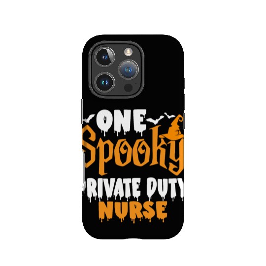 One Spooky Private Duty Nurse Funny Creepy Hallowe IPhone Cases