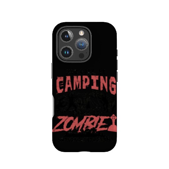Camping Zombie Survival Training - nature IPhone Cases