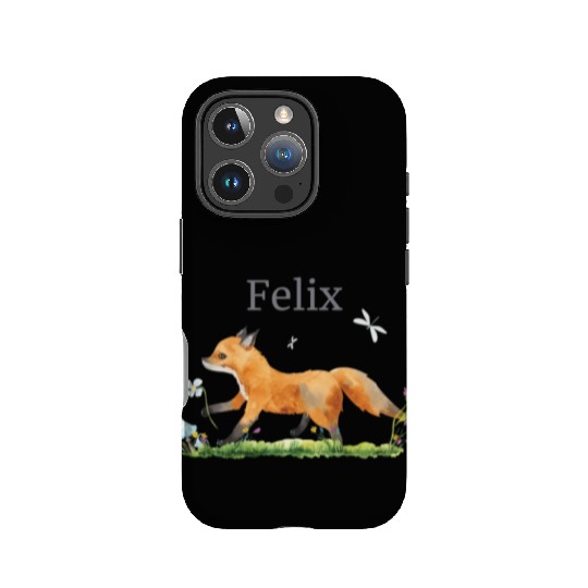 Forest Animal Deer Rabbit Hedgehog Flowers Name IPhone Cases