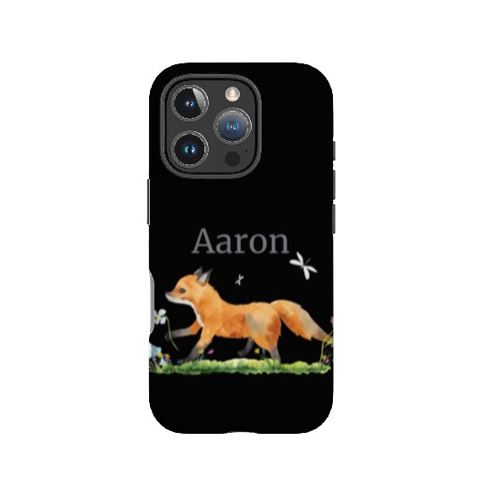 Waldtier Reh Hase Hedgehog Flowers Name Aaron IPhone Cases