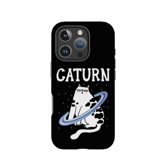 Caturn Cat Owner Saturn Astronomer Astronomy IPhone Cases