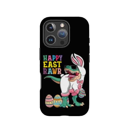 Happy Eastrawr T Rex Dinosaur Easter Bunny Costume IPhone Cases