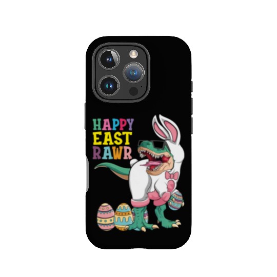 Happy Eastrawr T Rex Dinosaur Easter Bunny Costume IPhone Cases