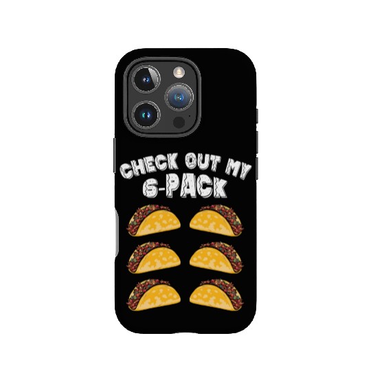 6 Pack Fitness Taco Funny Mexican Gym Taco Lovers IPhone Cases