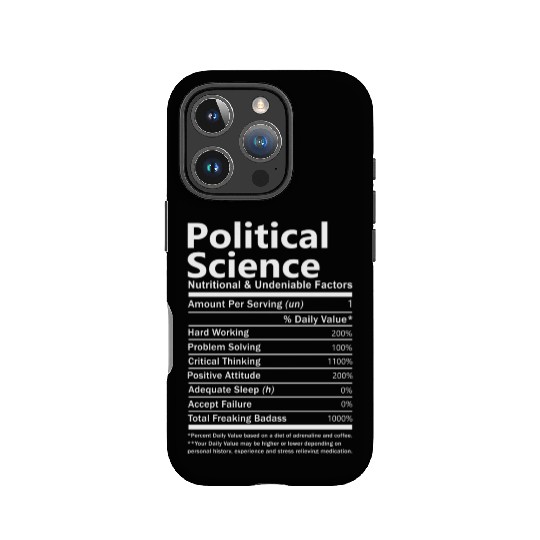 Political Science IPhone Cases - Nutritional And Undeni