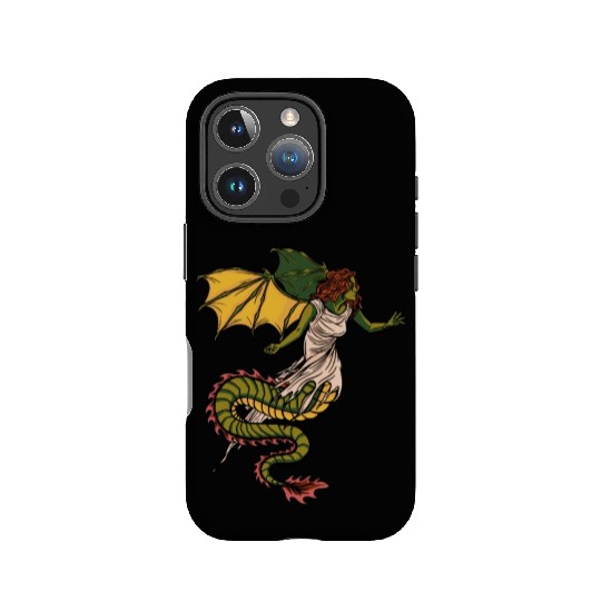 Scary dragon woman Scary dragon woman gift inspira IPhone Cases