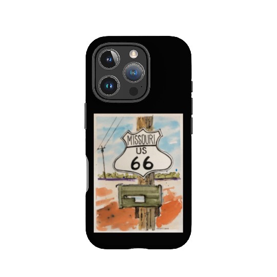Missouri Route 66 Sign IPhone Cases