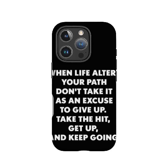 never give up IPhone Cases