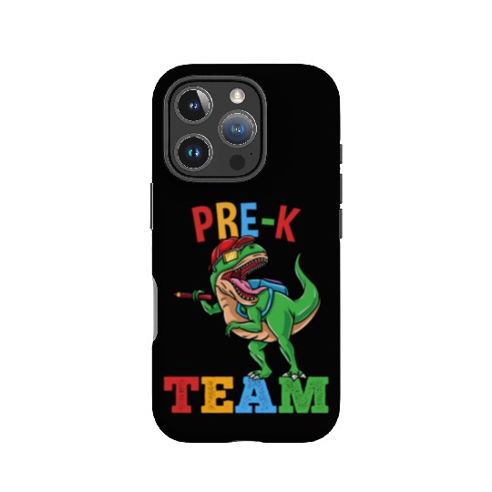 Pre-K Team T-Rex Dinosaur Back To School Boys IPhone Cases