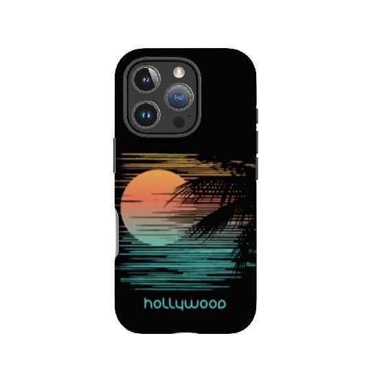 Artistic Hollywood California Palm Tree Vacation IPhone Cases