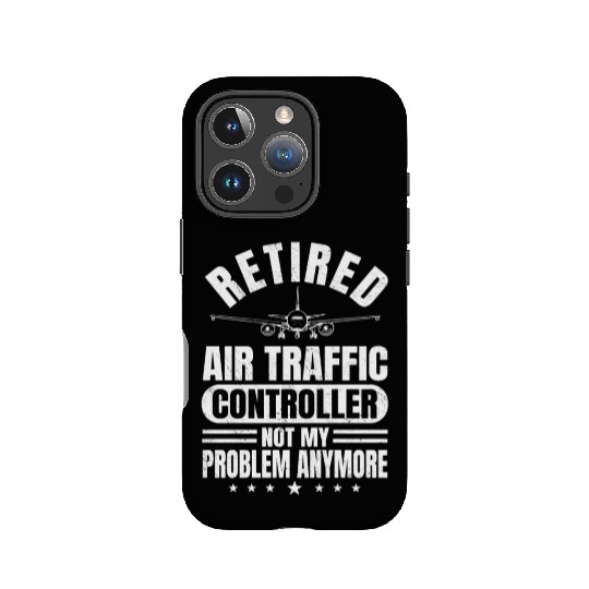 Funny Happier Retired Air Traffic Controller Men IPhone Cases