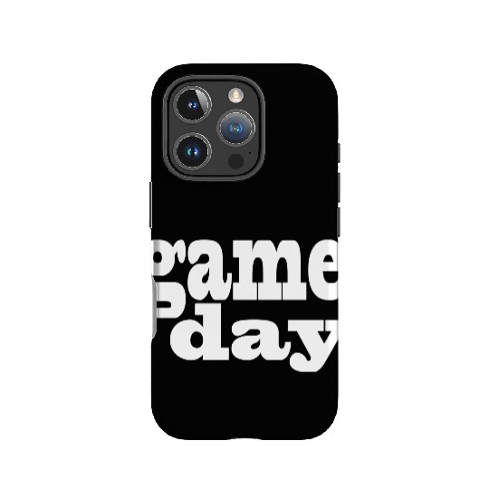 Game Day - white letters IPhone Cases