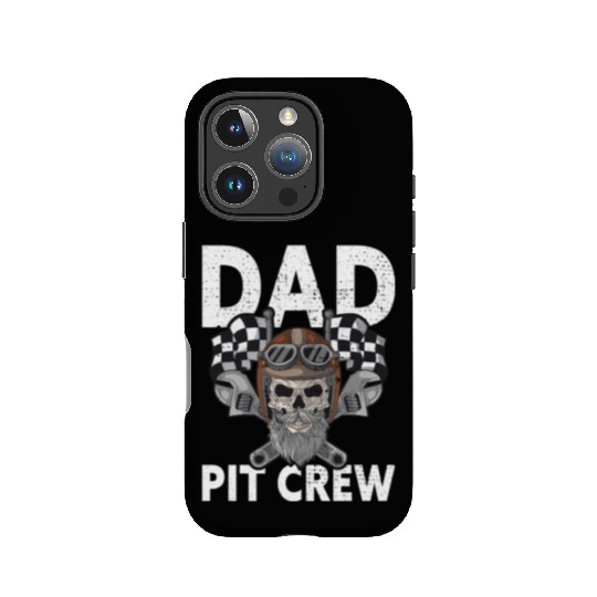 Dad Pit Crew Racing Familiy Race Car Kart Racer IPhone Cases