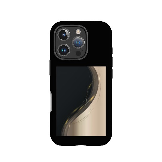 Luxury Elegant Black Gold Wave IPhone Cases