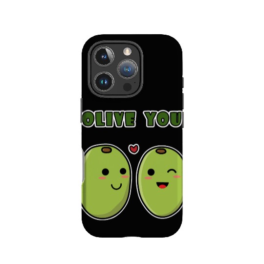 Kawaii Olive You for funny quote lover IPhone Cases