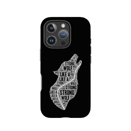 Strong Like A Wolf IPhone Cases