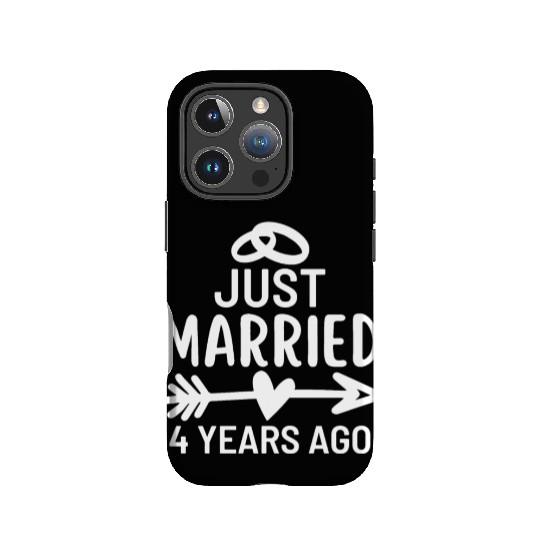Just Married 4 Years Ago Wedding Anniversary IPhone Cases