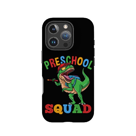 Preschool Squad T-Rex Dinosaur Back To School Boys IPhone Cases