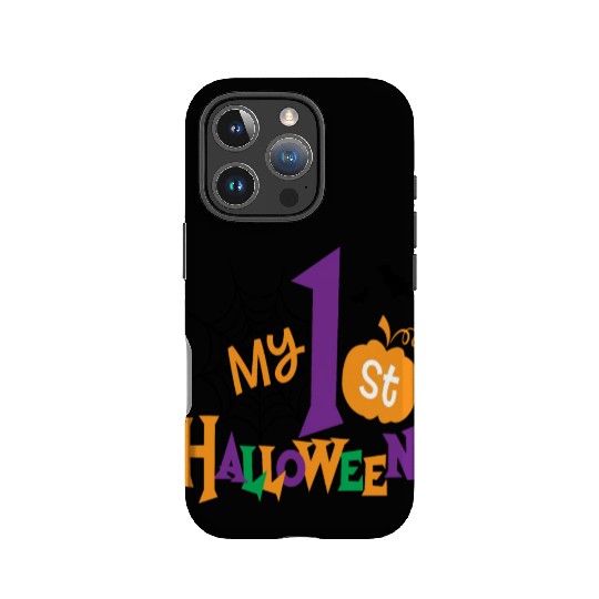 My 1st Halloween Creepy Punpkin Birthday Kids IPhone Cases