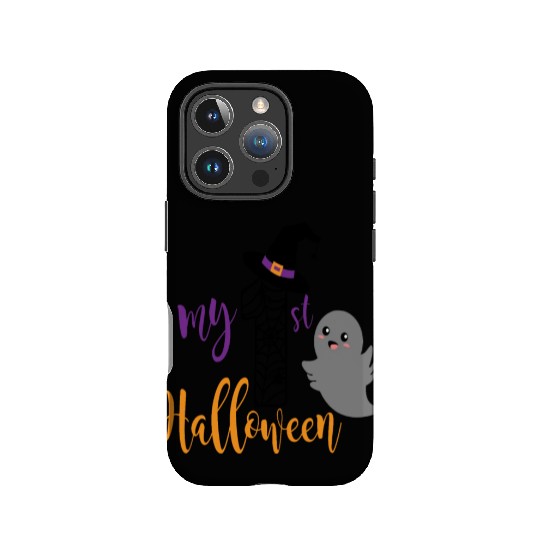 My 1st Halloween Creepy Ghost Birthday Kids IPhone Cases