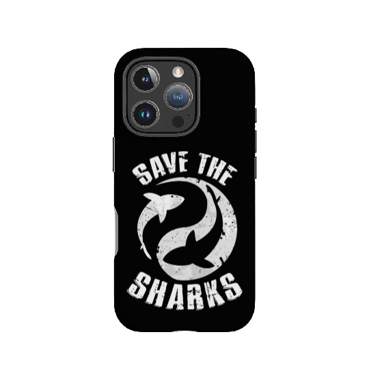 Save The Sharks Protect Ocean Scuba Diving Apnea D IPhone Cases