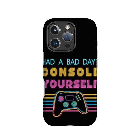 Console Yourself Funny Video Gamer Pun Youth IPhone Cases