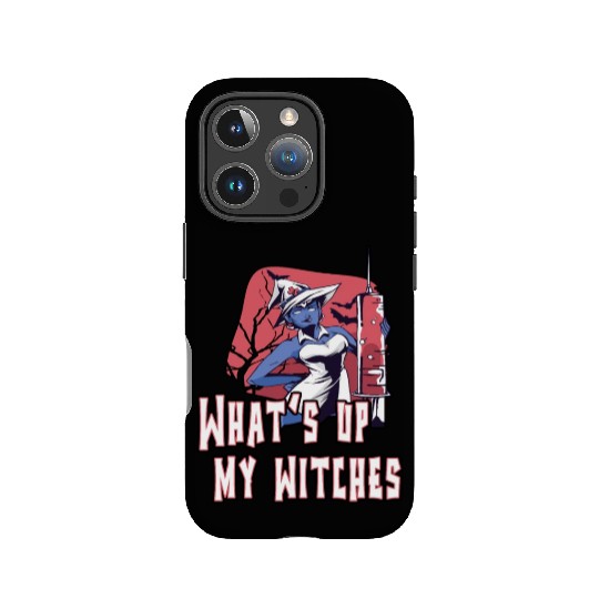 Whats Up My Witches Spooky Creepy Nurse Halloween IPhone Cases