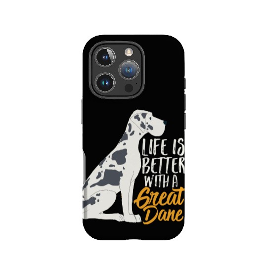 Life Is Better With A Spot Great Dane Cute Funny D IPhone Cases