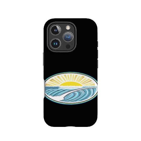 Surf Sunrise Oval IPhone Cases