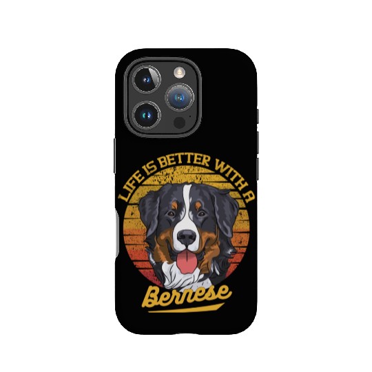 Bernese Mountain Dog Lover Cartoon IPhone Cases