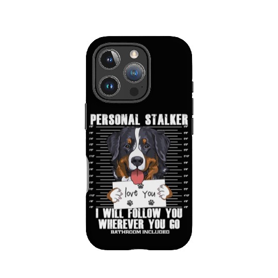 Bernese Mountain Dog Stalker Cartoon IPhone Cases
