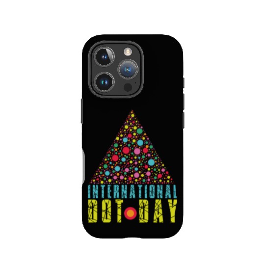 Colorful Triangle Pattern International Dot Day IPhone Cases