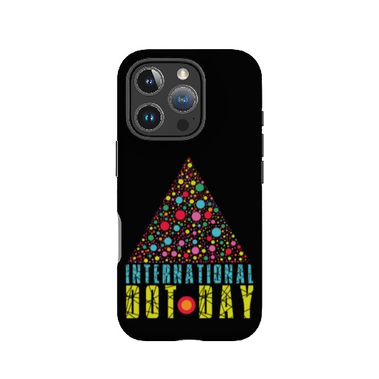 Colorful Triangle Pattern International Dot Day IPhone Cases