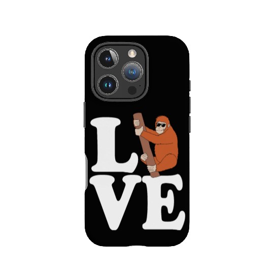I Love Monkey Ape Orangutan IPhone Cases
