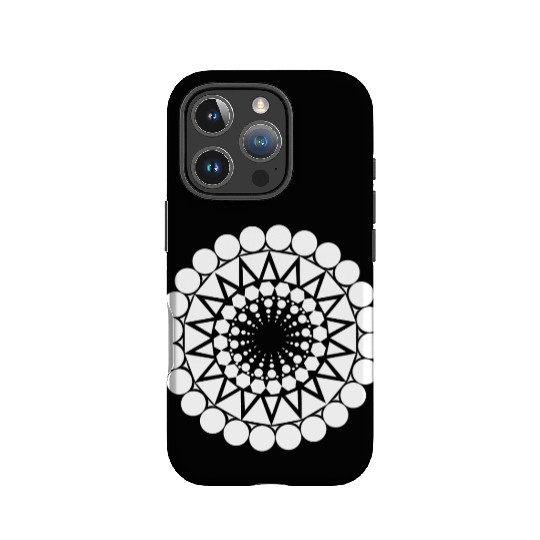 Geometric Triangle Mandala Round Pattern Shape IPhone Cases