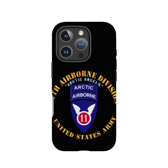 11th Airborne Division Arctic Angels w Arctic Tab IPhone Cases