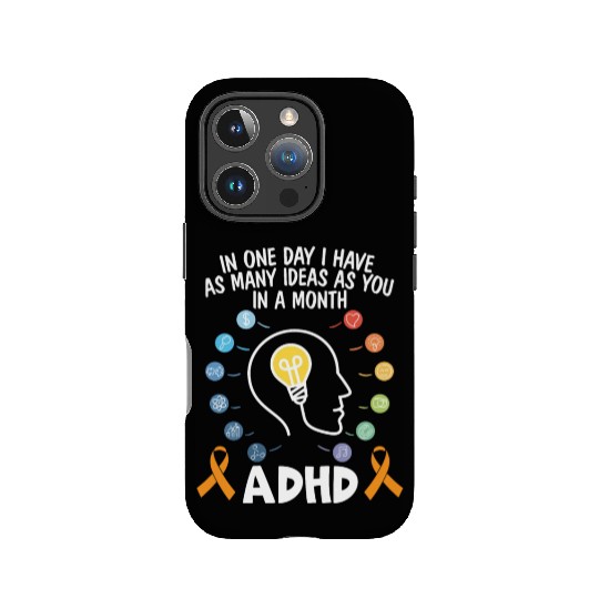 ADHD Warrior Embrace Neurodiversity ADHD Awareness IPhone Cases