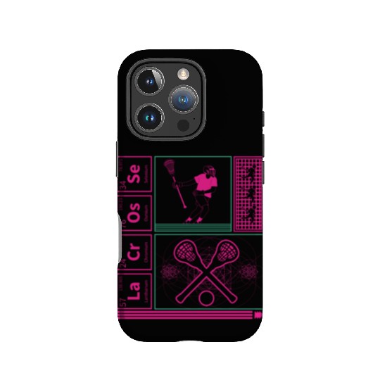 Lacrosse Periodic Table Element IPhone Cases, Lacrosse