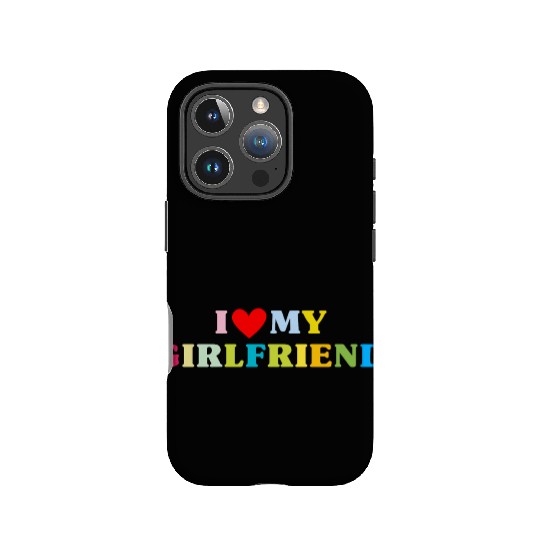 i love my girlfriend IPhone Cases