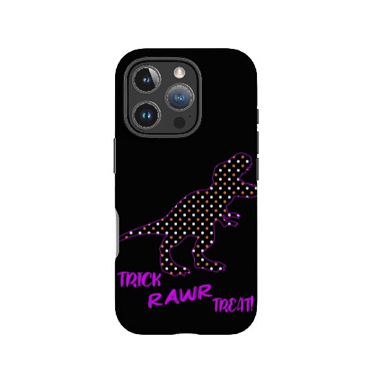 Trick RAWR Treat! - Halloween Tyrannosaurus Rex IPhone Cases